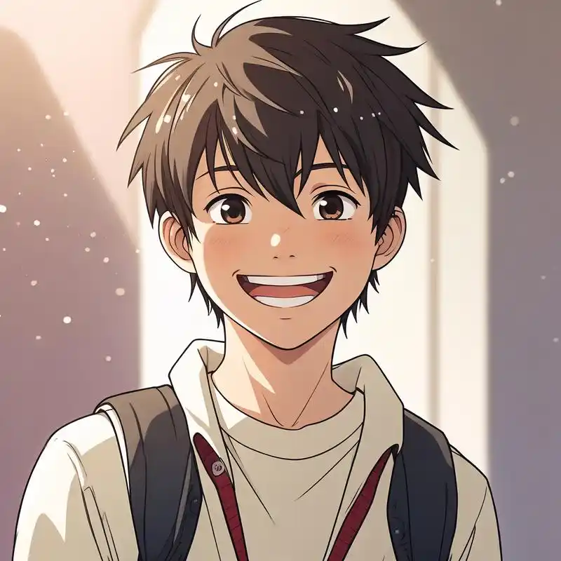 这里有一系列专为初中生男生设计的动漫头像,每一个都充满了青春活力