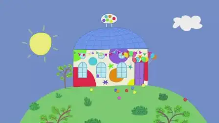 小猪佩奇简笔画:漂亮的房子