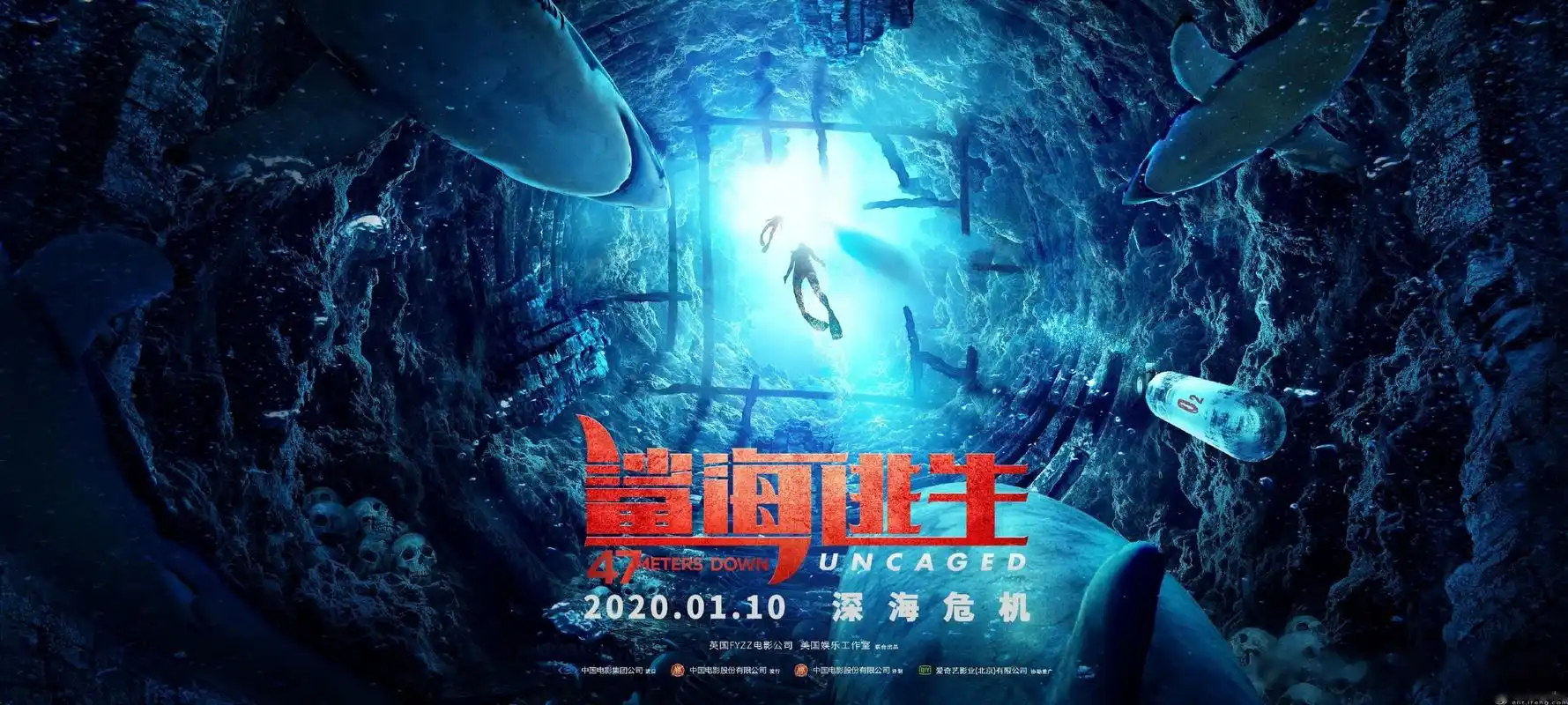 电影《鲨海逃生》1月10日将再次震撼登陆银幕.