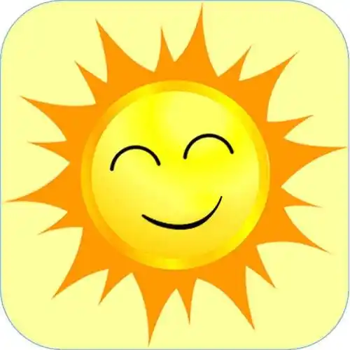 太阳简笔画带颜色 太阳简笔画带颜色 云朵 蓝天白云