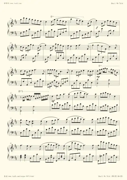 钢琴谱:shall we talk-优化版