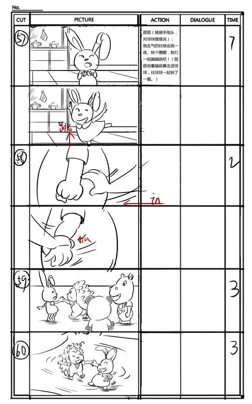 儿童动画剧集其一分镜