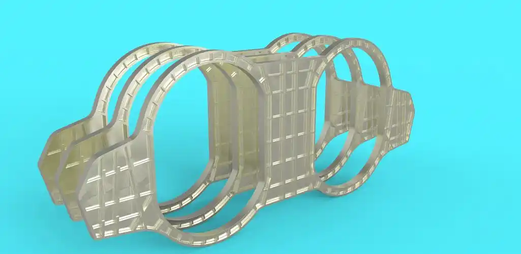 飞机骨架建模渲染