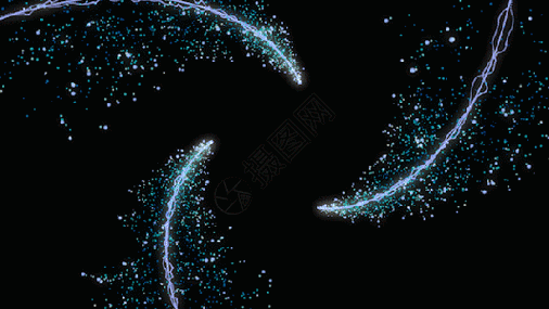 粒子漩涡爆炸转场gif图片