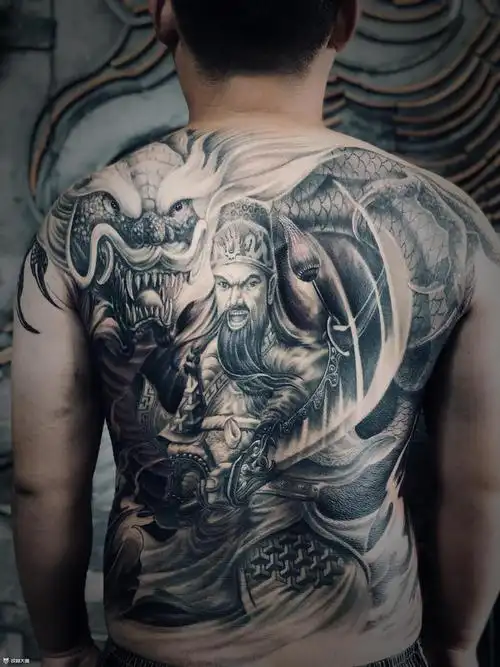 关公_纹身图案手稿图片_三邪子的纹身作品集