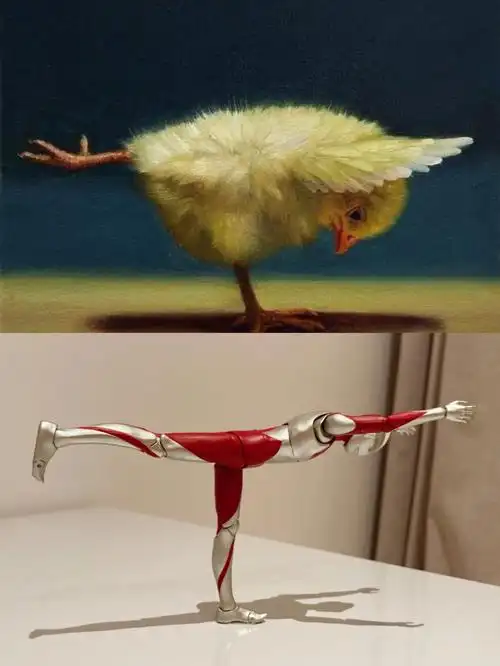 奥特曼尽力了小鸡瑜伽挑战