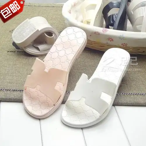 韩版夏季新款百搭休闲亮片一字露趾女凉拖鞋厚底松糕防水台拖鞋女