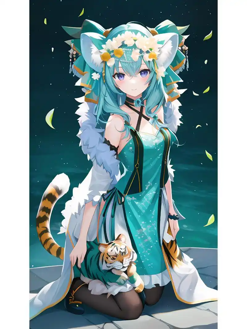 二次元分享|小老虎拟人