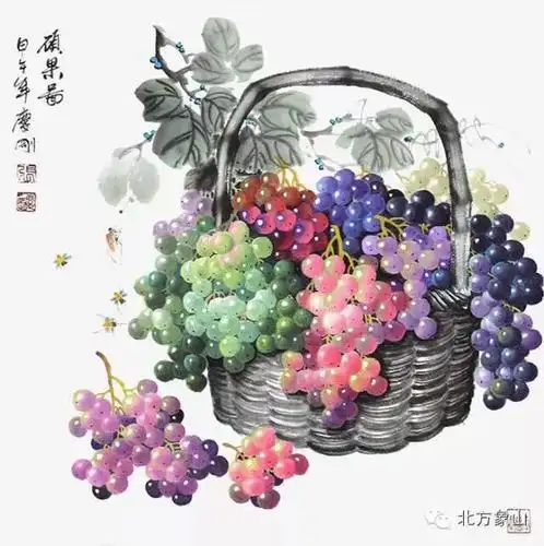独占鳌头的葡萄画王著名画家张庆刚