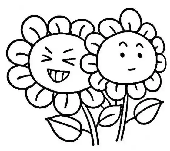 向日葵简笔画 向日葵简笔画彩色