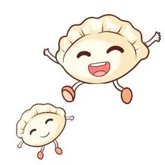 卡通可爱饺子