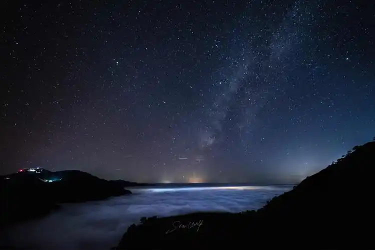 武功山星空云海