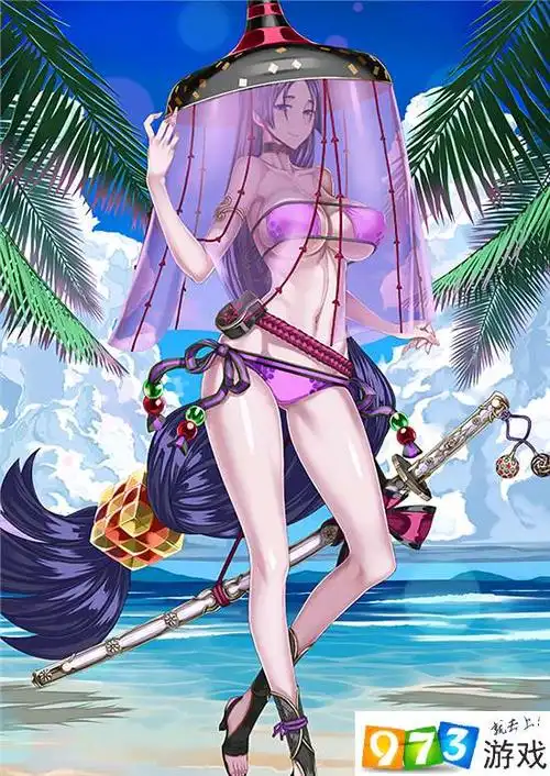 fgo泳装源赖光满破立绘高清大图分享 - iefans