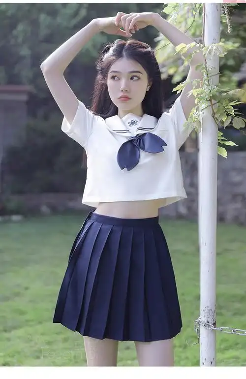 霏慕 情趣内衣女日系二次元jk制服套装学校水手服樱花百褶短裙cos学院
