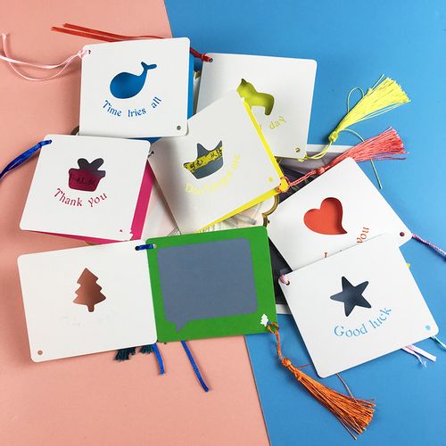 60天猫新品对折小卡片折叠珠光纸 情书结婚留言卡手工自制diy贺卡创意