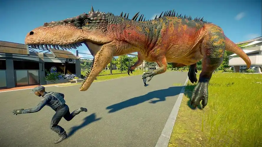 2 鲨齿龙 vs 2 巨兽龙 ~ 侏罗纪世界进化 2 代