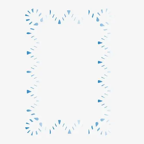 矢量蓝色渐变三角竖边框免抠素材免费下载_觅元素51yuansu.com