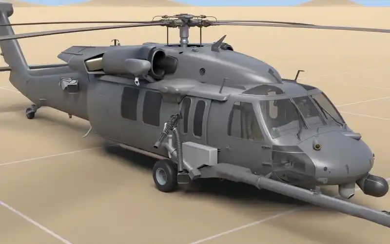 3d揭秘40年前的黑鹰武装直升机,螺旋桨复杂程度难以想象