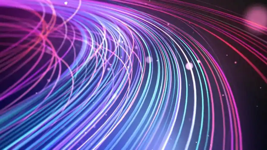 炫彩光线线条穿梭动态