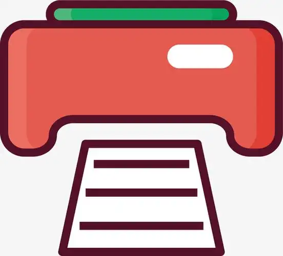 粉色打印机,打印机,手绘风格,卡通风格,粉红色,凹槽打印机,卡通士量