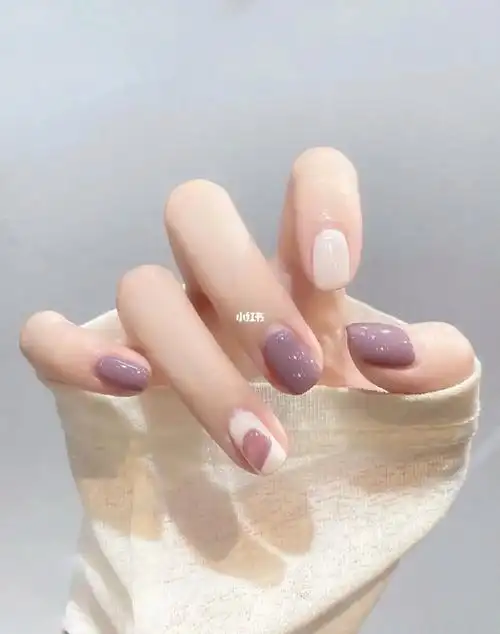 芋泥寒天波波78秋冬气质显白温柔美甲