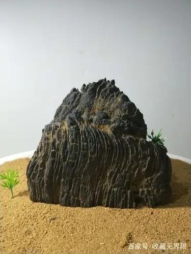 紫气升腾 龙鳞石原石   质地纯正 四面观景   平底自立 纯天然纹理