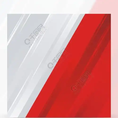 现代几何抽象红白背景
