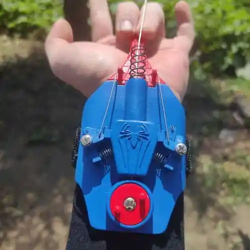 吐丝蜘蛛侠发射器绳索绳子手腕小型黑科技玩具正版软弹枪