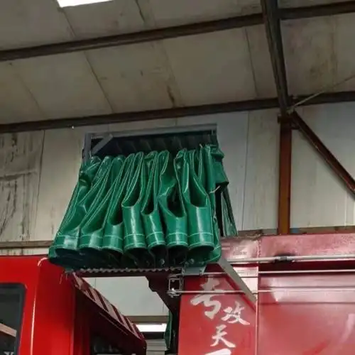 自卸车篷布加盖自动伸缩篷布渣土车环保盖厂家