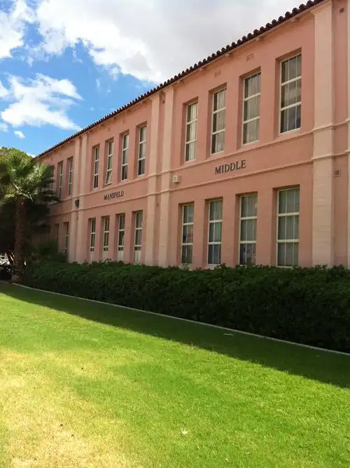 mansfeld middle school opened in 1929, located just a few steps