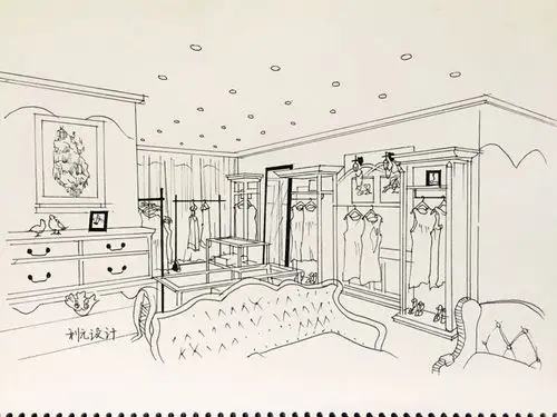 服装店手绘稿