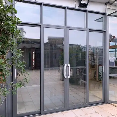 佛山落地封阳台铝合金推拉门隐形防蚊不锈钢网纱门厨房客厅玻璃门