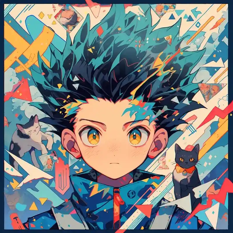 ai绘画 全职猎人小杰头像 关键词分享./imagine a - 抖音