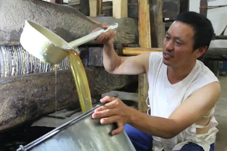 文化和自然遗产日味源古法叶集木榨油技艺