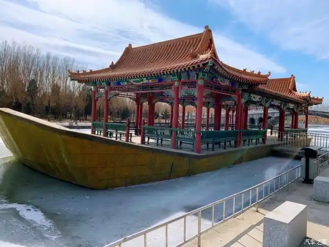 新年新气象冠道伴我行游韩村河公园