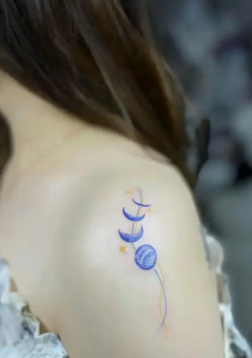 最新月亮纹身图案大全女月亮纹身图片的意义14