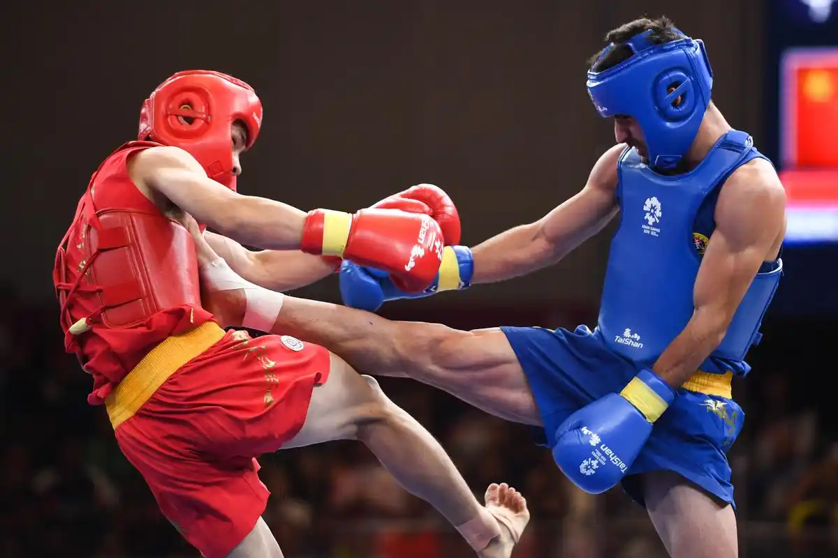 武术——男子散打60公斤以下级:中国选手王雪涛获得亚军(7)