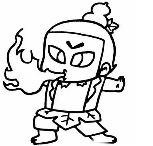 娃喷火娃简笔画6可爱的火娃喷火简笔画6喷火葫芦娃简笔画葫芦娃喷火