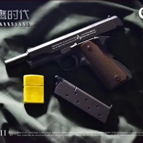 战鹰系列1911原厂战鹰zy1玩具空挂回膛自动连发下场游戏安全软弹男孩