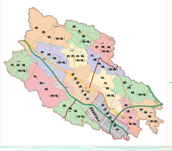 郫县的行政区划