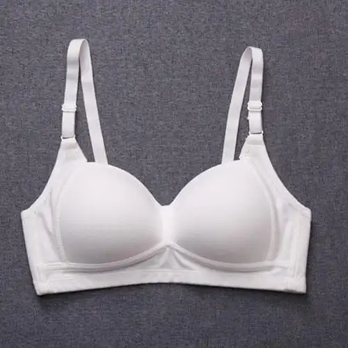 内衣女无钢圈文胸薄款聚拢育期学生高中少女胸罩夏小胸棉定型白色3270