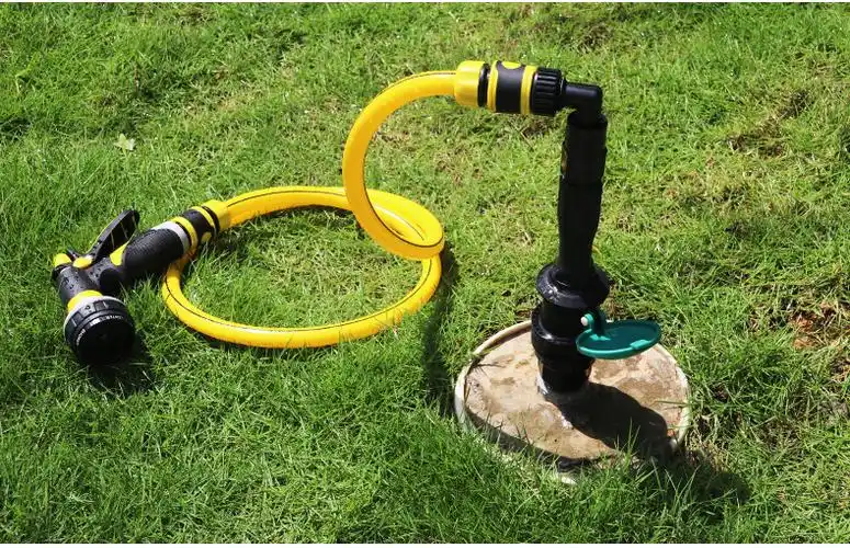 园林快速取水阀绿化取水器地插小区草坪水管接水接头钥匙杆6分1寸