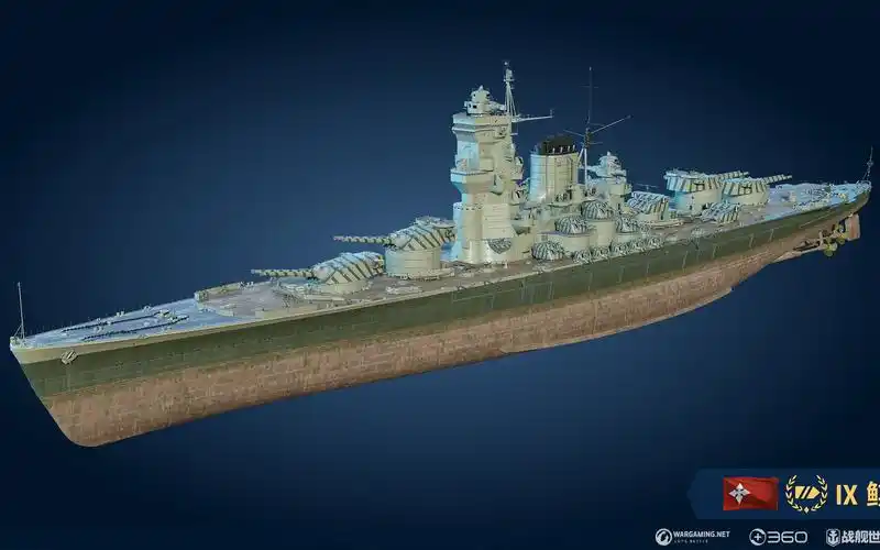 战舰世界——帝国海军石见号战列舰试玩及港口赏析