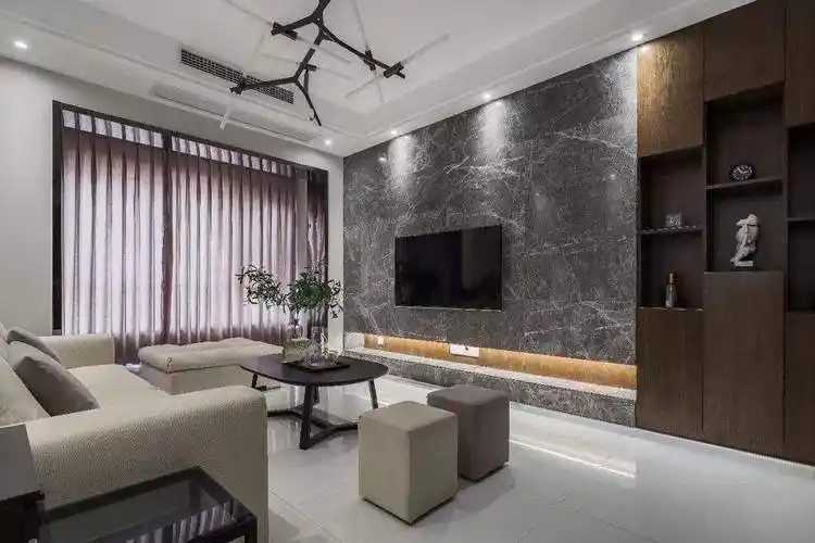 电视背景墙大理石 电视背景墙大理石纹路有讲究不