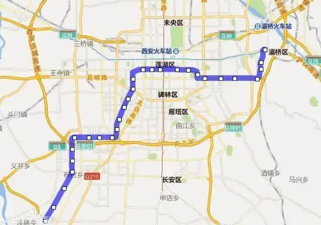 最新西安地铁6号线一期全线洞通通车时间站点及线路图