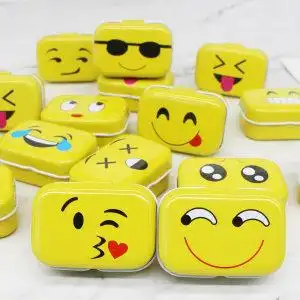 迷你小铁盒可爱卡通随身便携古筝指甲收纳盒小号口香糖香膏空盒子