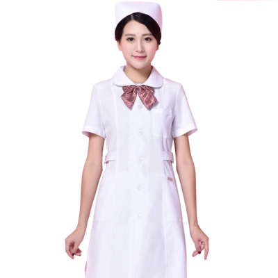 钱森护士服短袖白色 夏装实习服 药房药店工作服 牙科口腔医院服