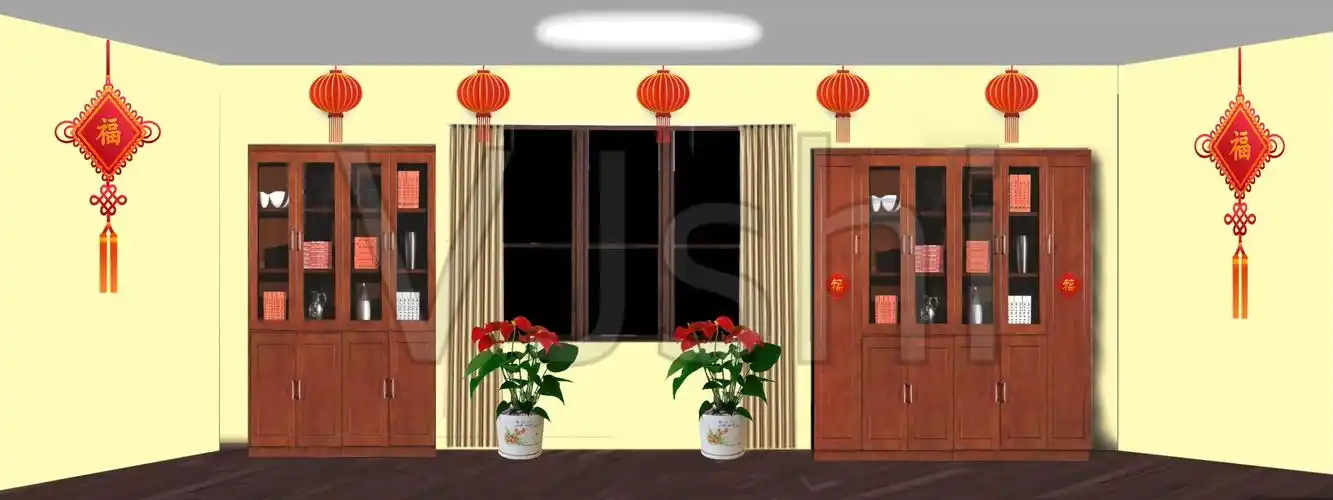 视频素材 舞台背景 场景背景 小品通道春节小品办公室小品来自视频