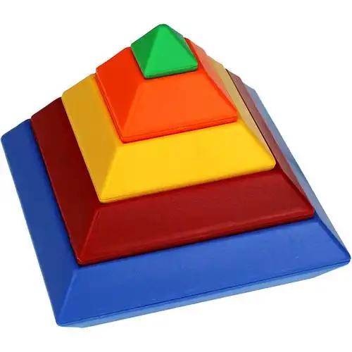 百变金字金字塔塔形重叠小宝宝菱形经典塑料积木塑料积木
