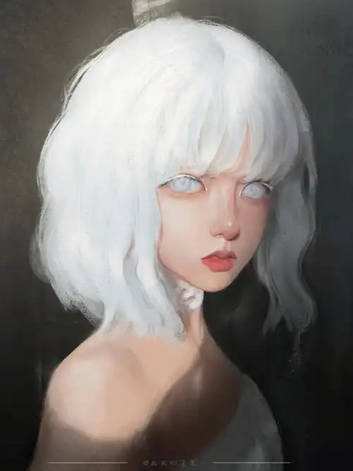 板绘厚涂带过程听说人均白发控6903